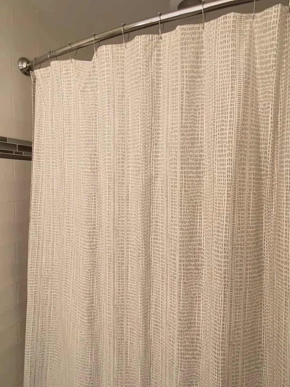 West Elm - Bomu Stone Gray 100% Cotton 72x74 Shower Curtain